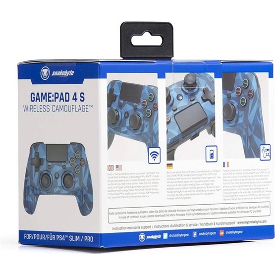  Snakebyte SB912726 PS4 GamePad 4 S  vezeték nélküli kontroller Kék terepmintás