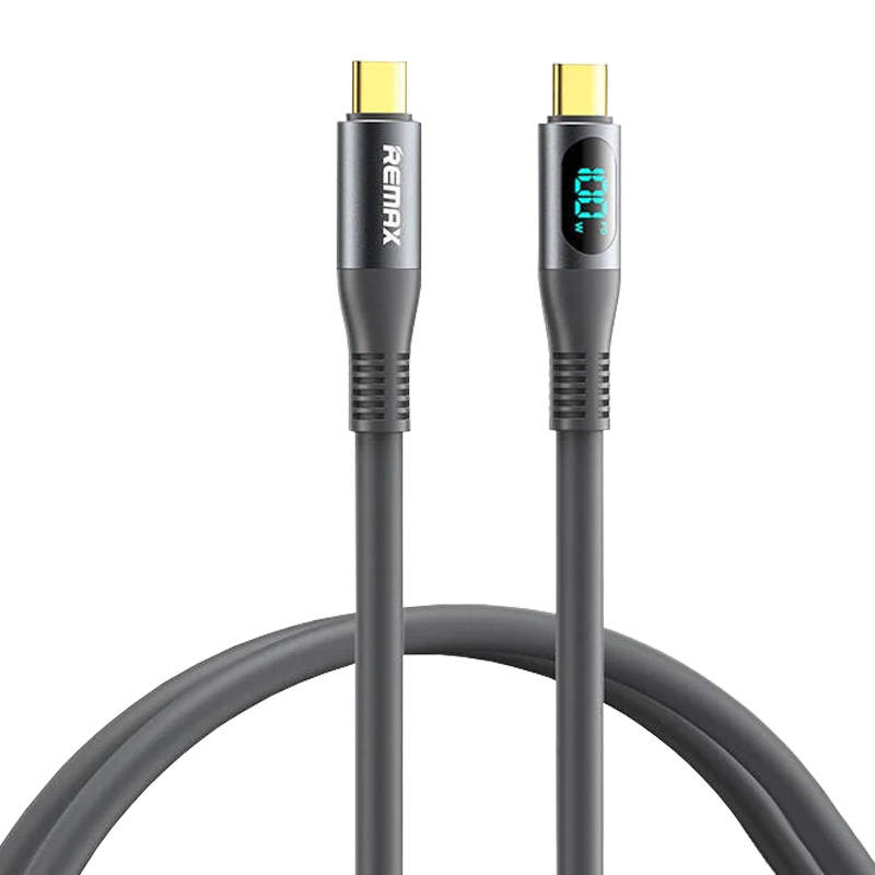 Cable USB-C USB-C Remax Zisee, RC-C032, 1,2m, 100W, (grey) Cable USB-C USB-C Remax Zisee, RC-C032, 1,2m, 100W, (grey)