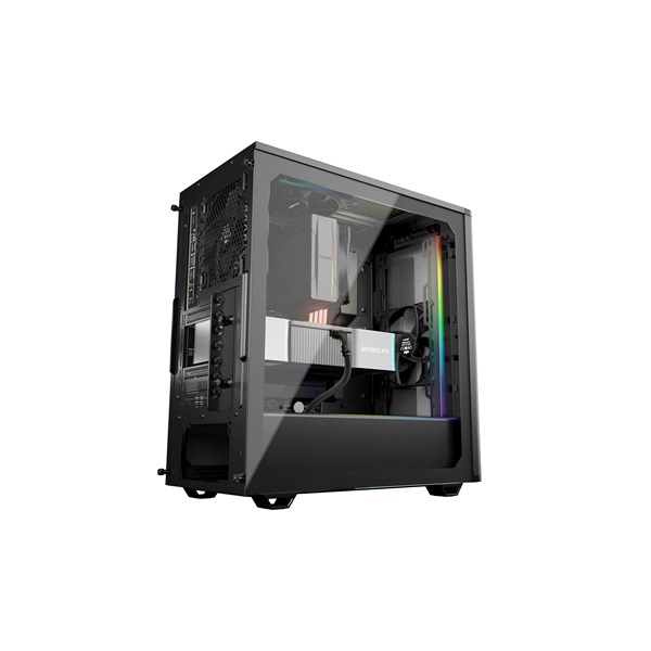Be Quiet! Pure Base 501 DX Black  ATX  edzett üveg oldallap Fekete Számítógépház 