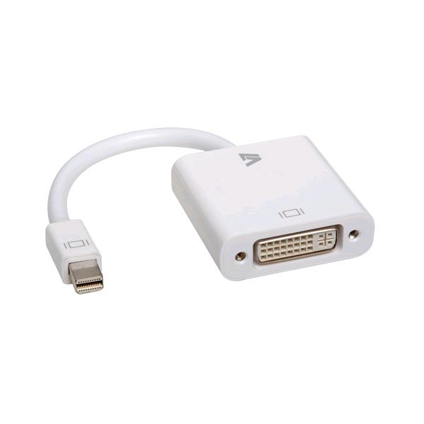 V7 adapter Mini DisplayPort apa -> DVI anya fehér (CBL-MD1WHT-5E) V7 adapter Mini DisplayPort apa -> DVI anya fehér (CBL-MD1WHT-5E)