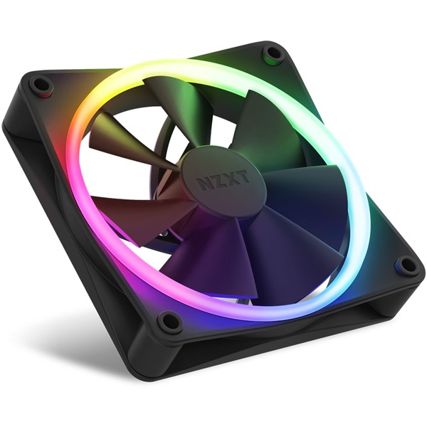 NZXT 120 mm Aer RGB 3 Triple fekete hűtőventilátor NZXT 120 mm Aer RGB 3 Triple fekete hűtőventilátor
