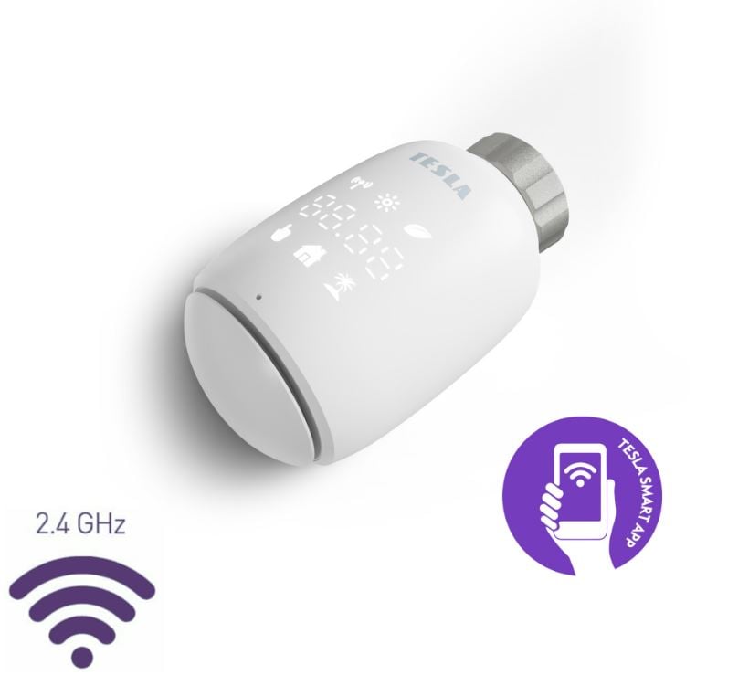 Tesla TV500  okos termosztátfej (TSL-TRV500-TV05ZG)