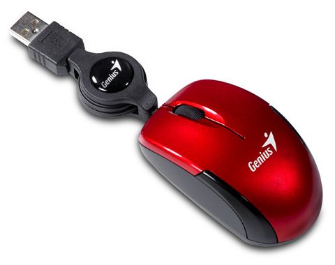Genius Micro Traveler V2 optikai egér piros USB (31010100103) Genius Micro Traveler V2 optikai egér piros USB (31010100103)