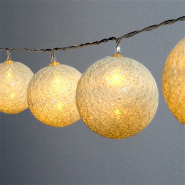 IRIS Gömb alakú 6cm/színes fonott/3m/meleg fehér/20db LED-es/USB-s fénydekoráció  (104-28) IRIS Gömb alakú 6cm/színes fonott/3m/meleg fehér/20db LED-es/USB-s fénydekoráció  (104-28)