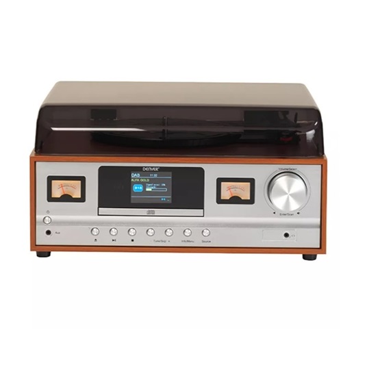 ENT Denver MRD-52LIGHTWOOD Retro music system - Lemezlejátszó