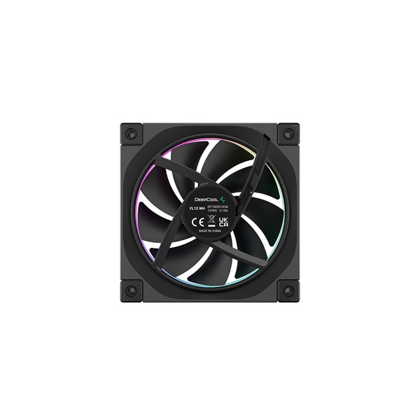 DeepCool 12cm  FL12 32dB max.93,44 m3/h  3pin csatlakozó  PWM Cooler 