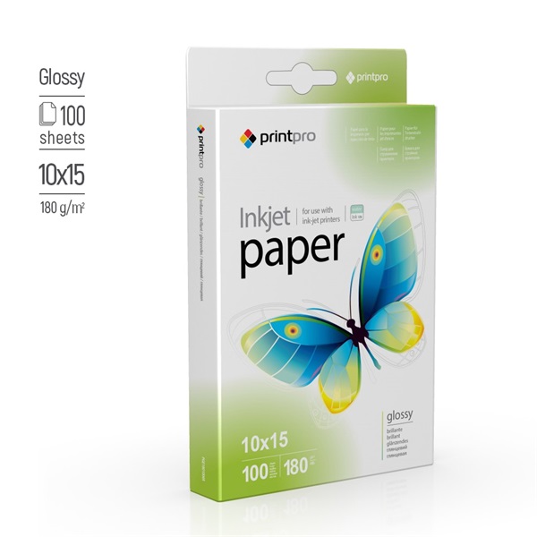COLORWAY PGE1801004R  magasfényű (high glossy) 180g/m 10x15  100pc.  Fotópapír  