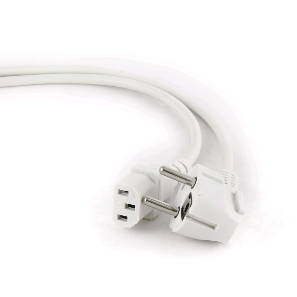 Gembird Cablexpert Hálózati tápkábel 1,8m fehér (PC-186W-VDE) Gembird Cablexpert Hálózati tápkábel 1,8m fehér (PC-186W-VDE)
