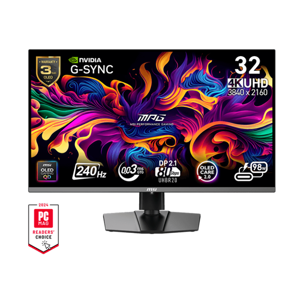 MSI GAMING MPG 322URX QD-OLED 31,5" UHD 3840x2160 240Hz Monitor MSI GAMING MPG 322URX QD-OLED 31,5" UHD 3840x2160 240Hz Monitor