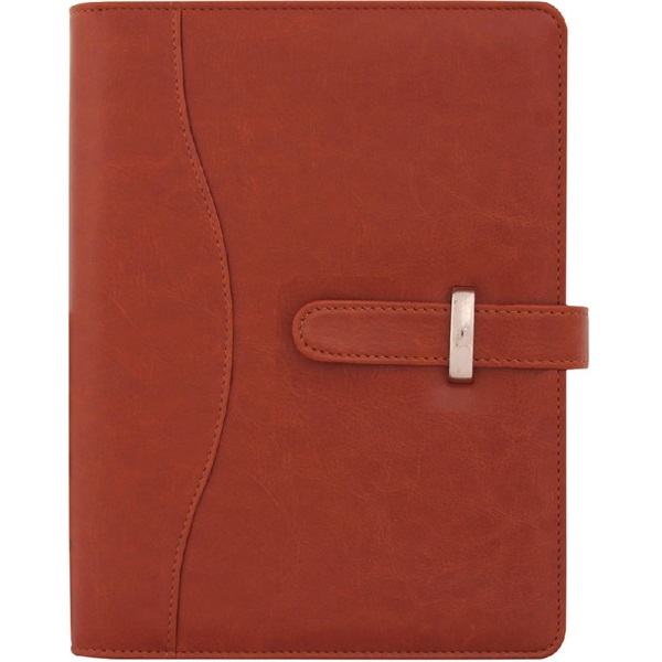 Kalendart Saturnus M437 műbőr cseresznye gyűrűs kalendárium