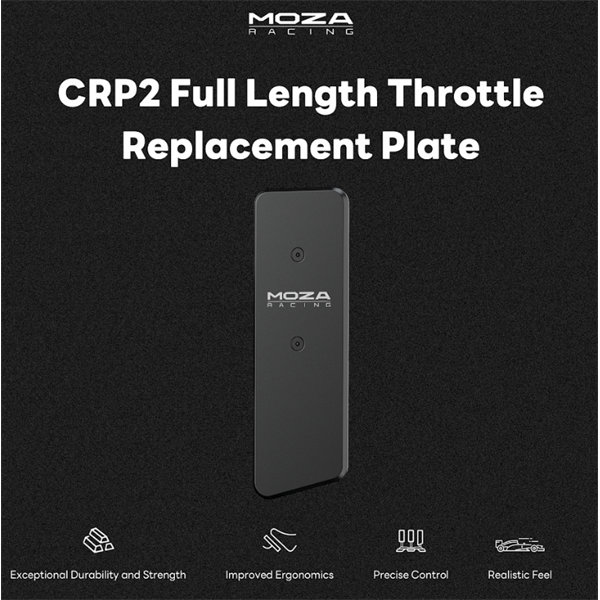 Moza Racing kiegészítő - CRP2 Full Length Throttle Replacement Plate Moza Racing kiegészítő - CRP2 Full Length Throttle Replacement Plate
