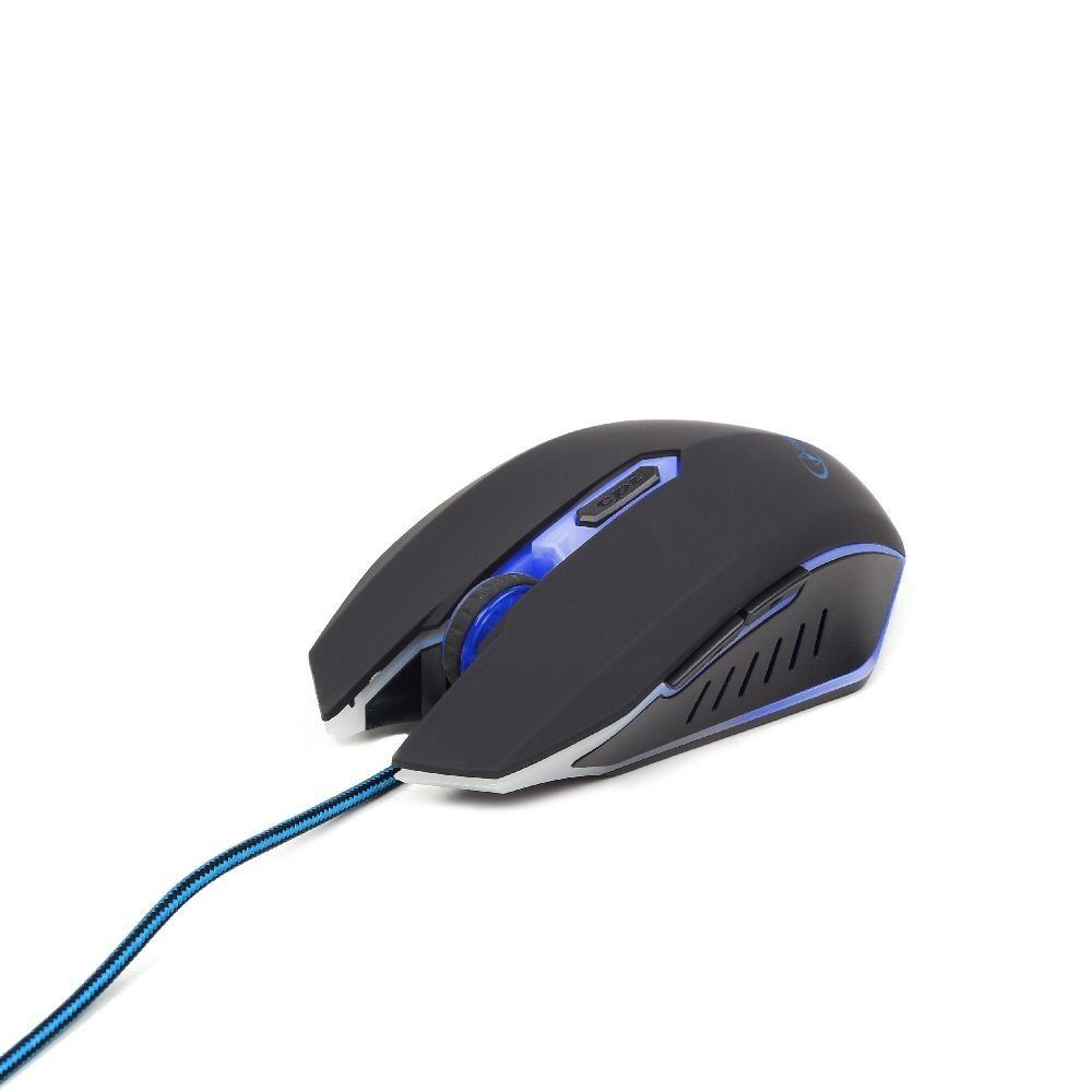 Gembird MUSG-001-B optikai egér fekete-kék USB Gembird MUSG-001-B optikai egér fekete-kék USB