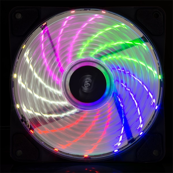 Akyga ház hűtő 12cm Rainbow LED (AW-12D-LED)
