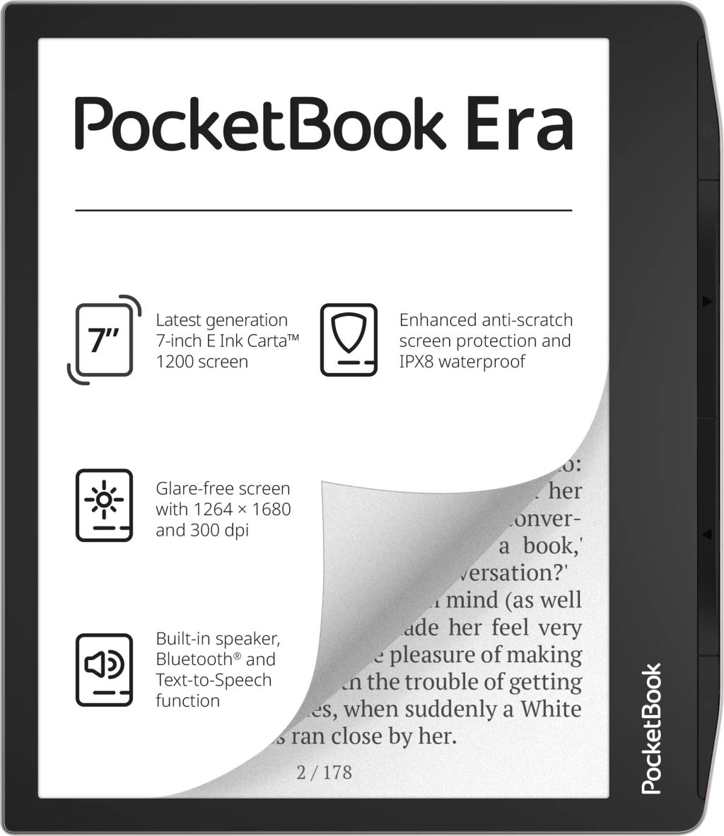 PocketBook Era 7" 16GB E-Book olvasó fekete-ezüst (PB700-U-16-WW)