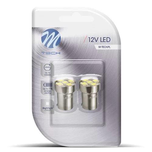 M-Tech BA15S LED 5x5050 SMD fehér színű pár (72LB075W)
