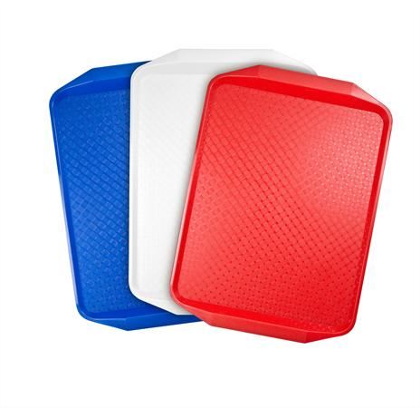 Tálca, műanyag, szögletes, 43x28 cm, piros Tálca, műanyag, szögletes, 43x28 cm, piros