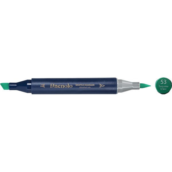 Deli Finenolo 53 - Turquoise Green kétvégű permanent ART marker Deli Finenolo 53 - Turquoise Green kétvégű permanent ART marker