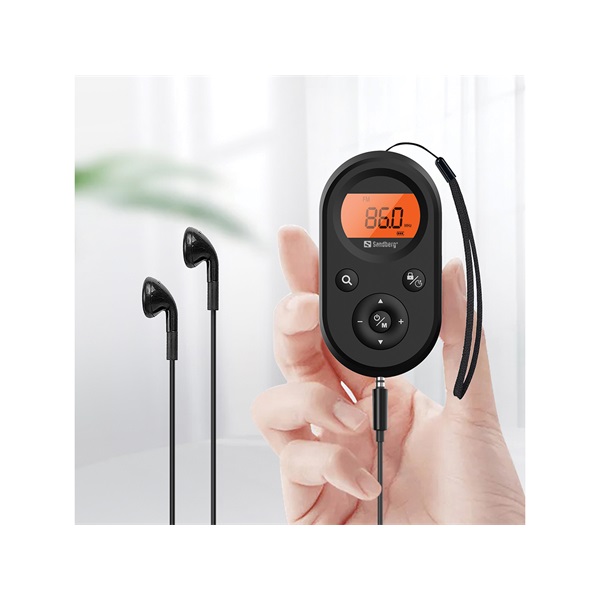 Sandberg Pocket Radio FM+AM Recharge Rádió 