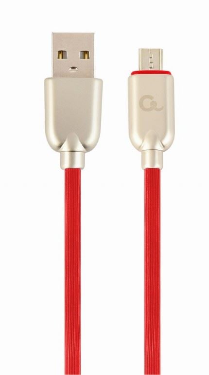 Gembird Micro-USB - USB-A adat- és töltőkábel 2m piros (CC-USB2R-AMmBM-2M-R) Gembird Micro-USB - USB-A adat- és töltőkábel 2m piros (CC-USB2R-AMmBM-2M-R)