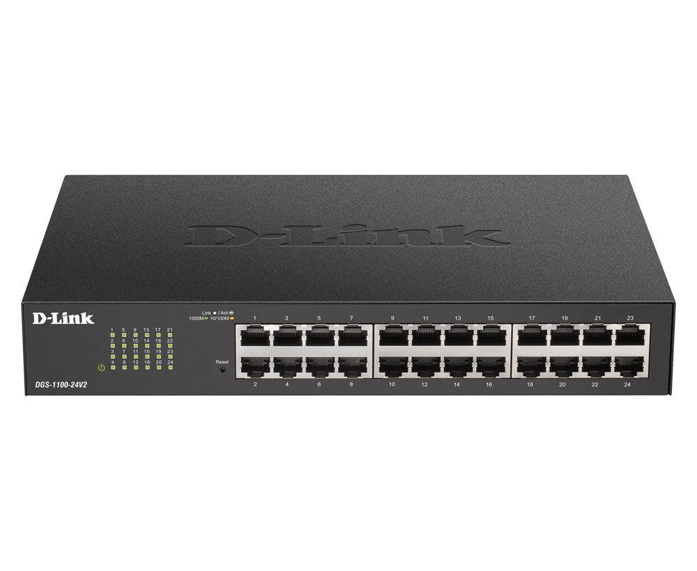 D-Link DGS-1100-24V2 10/100/1000Mbps 24 portos smart switch D-Link DGS-1100-24V2 10/100/1000Mbps 24 portos smart switch