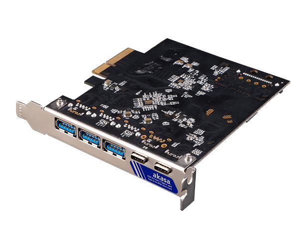 Akasa USB 3.2 Gen 2 2x Type-C 3x Type-A bővítő kártya PCI-E (AK-PCCU3-09) Akasa USB 3.2 Gen 2 2x Type-C 3x Type-A bővítő kártya PCI-E (AK-PCCU3-09)