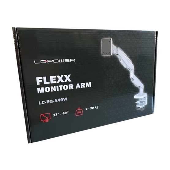  LC Power LC-EQ-A49W 17"-49" Monitorkar konzol Fehér