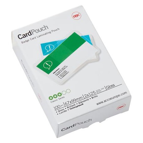 GBC 125 mikron 67x99mm Meleglamináló fólia