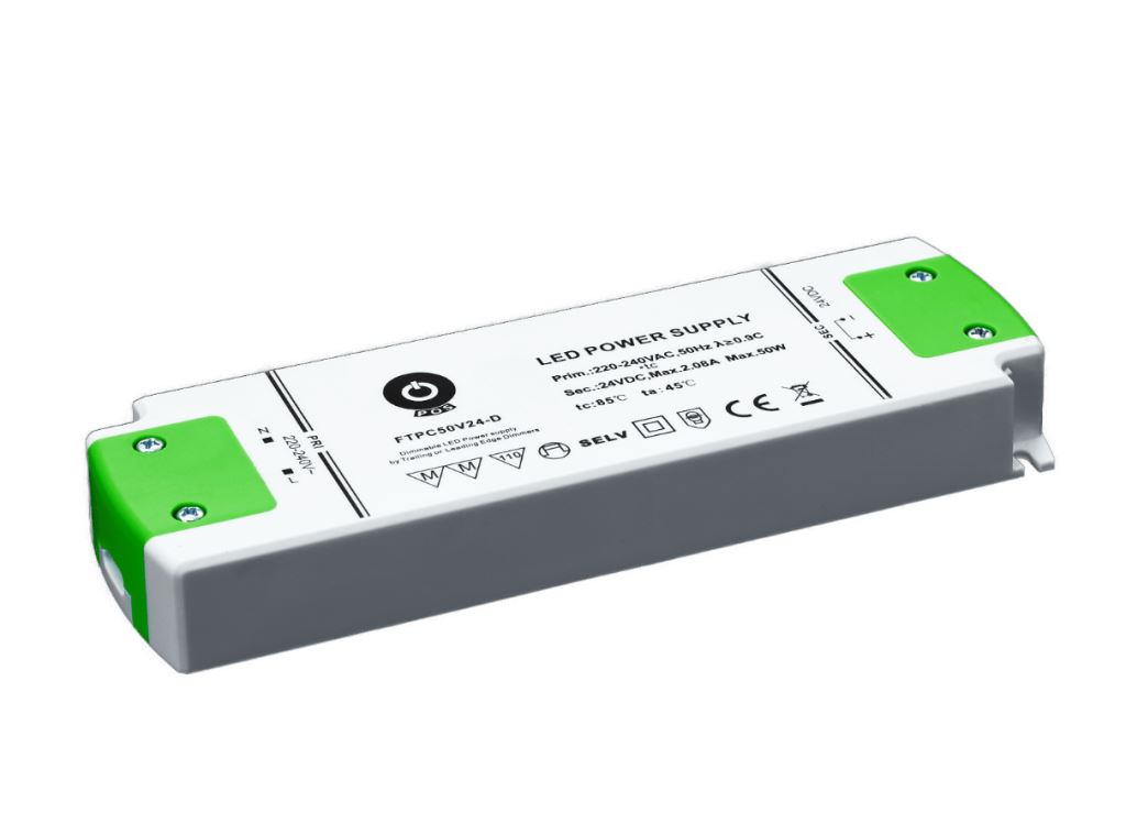 POS Power FTPC50V24-D 24V/2.08A 50W IP20 szabályozható LED tápegység POS Power FTPC50V24-D 24V/2.08A 50W IP20 szabályozható LED tápegység