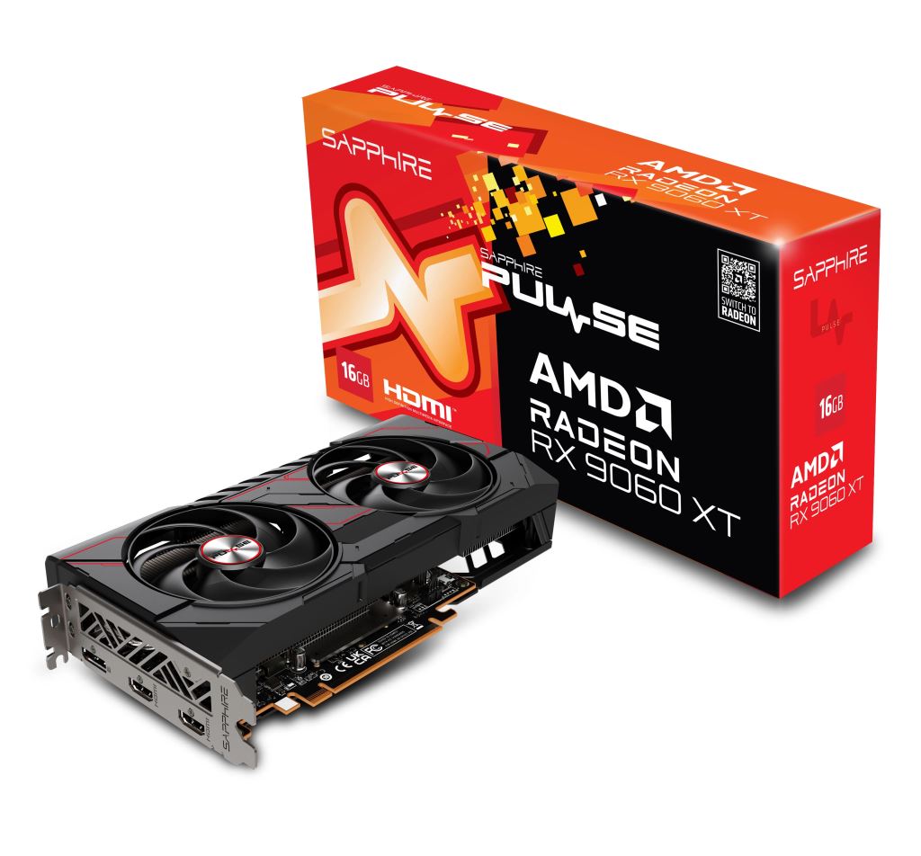 SAPPHIRE PULSE AMD RADEON RX 9060 XT GAMING OC 16GB Videókártya