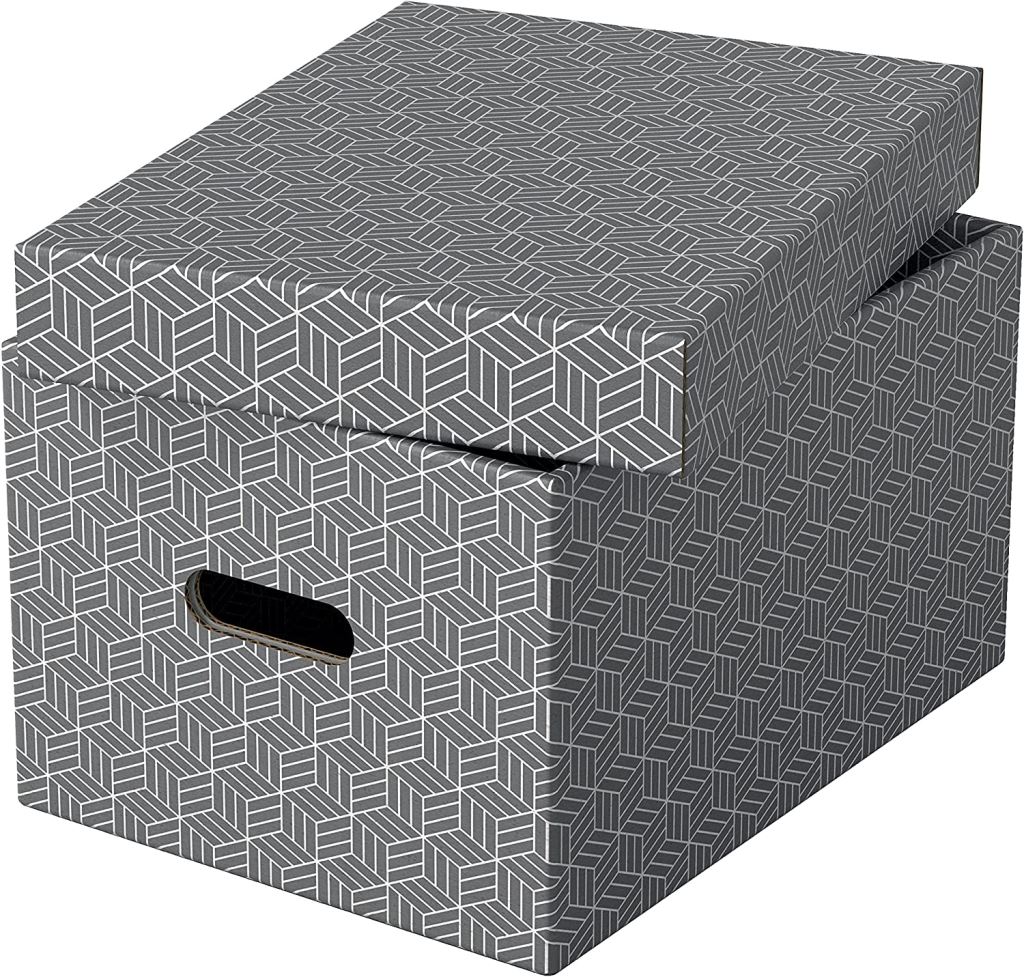 Esselte Home tárolódoboz M-es méret 3db szürke (628283) Esselte Home tárolódoboz M-es méret 3db szürke (628283)