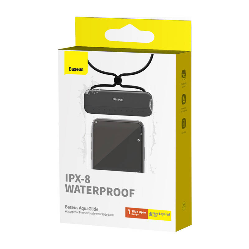 Waterproof phone case Baseus AquaGlide (black)