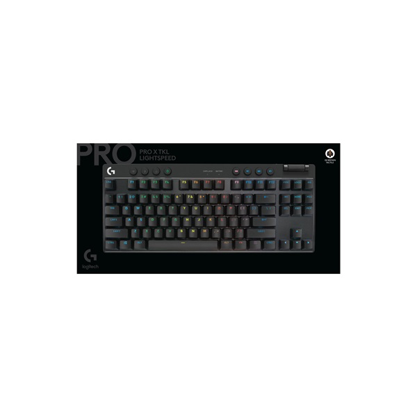 Logitech G PRO X TKL LIGHTSPEED vezeték nélküli RGB fekete gamer billentyűzet