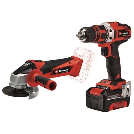 Einhell TE-TK 18/2 LI KIT (CD+AG) AKKUS SZERSZÁMGÉP SZETT