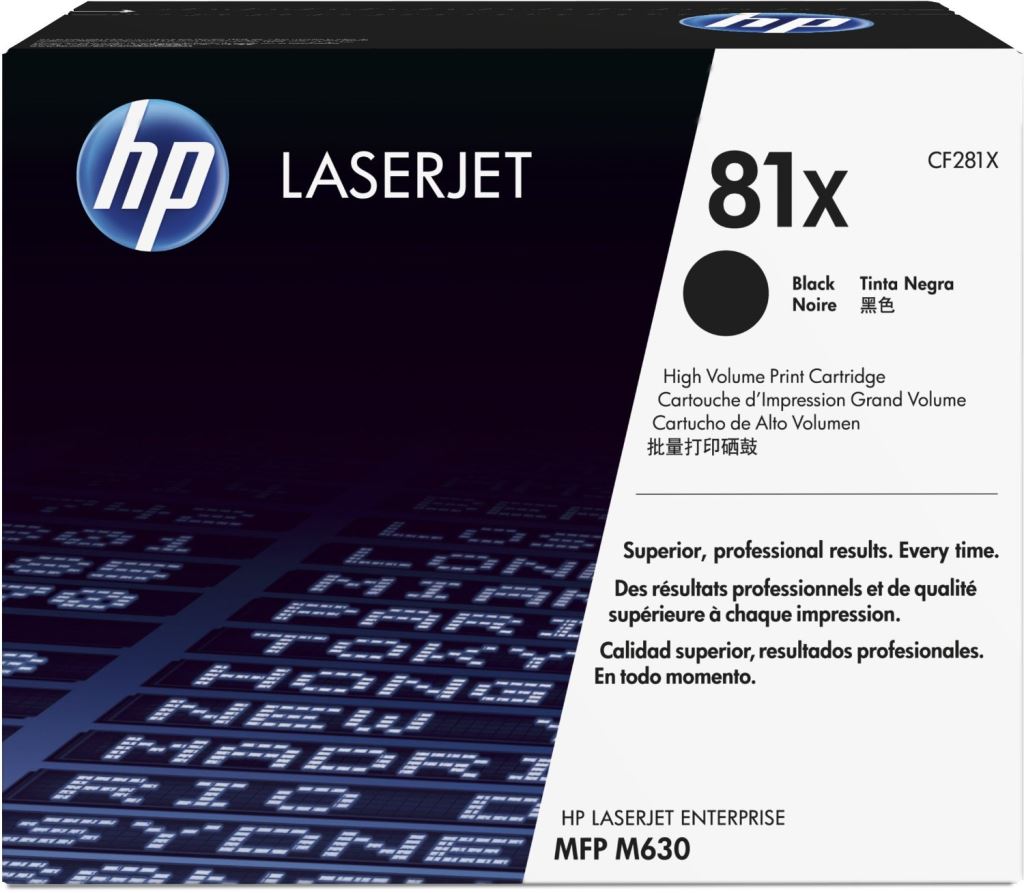 HP CF281X (81X) nagykapcítású fekete toner HP CF281X (81X) nagykapcítású fekete toner