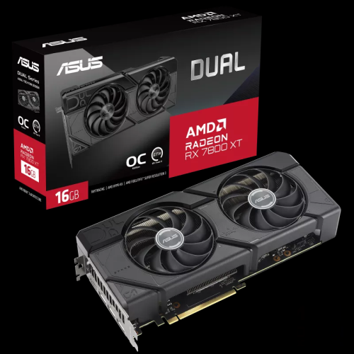 ASUS DUAL-RX7800XT-O16G Radeon RX 7800 XT 16GB GDDR6   VGA