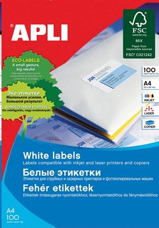 APLI 105x42.4 mm univerzális etikett, 7000 darab (LCA1795)