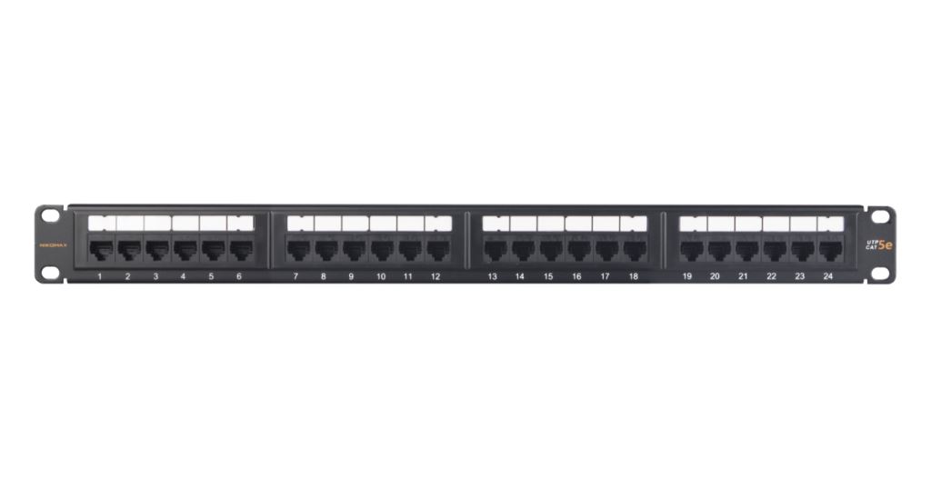 Nikomax UTP patch panel cat.5e 24 port 19" 1U (NMC-RP24UD2-ES-1U-BK) Nikomax UTP patch panel cat.5e 24 port 19" 1U (NMC-RP24UD2-ES-1U-BK)