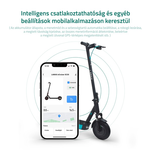 LAMAX eCruiser SC30 400W/15Ah elektromos roller LAMAX eCruiser SC30 400W/15Ah elektromos roller
