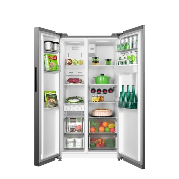 Midea MDRS710FGD46 Hűtő:349L Fagyasztó:206L No frost hűtőszekrény Side-by-side Inox