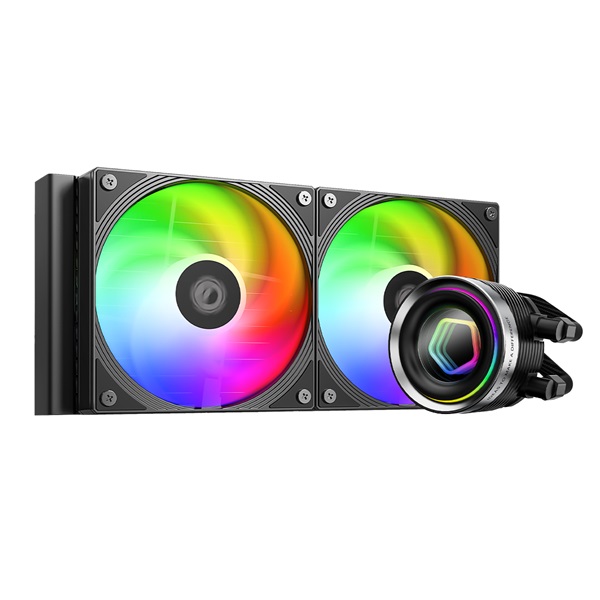 ID-Cooling FX240 INF 27.2dB; max. 98,54 m3/h 2x12cm A-RGB CPU Water Cooler Fekete ID-Cooling FX240 INF 27.2dB; max. 98,54 m3/h 2x12cm A-RGB CPU Water Cooler Fekete
