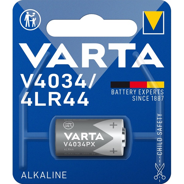 Varta 4034101401 V4034PX (4LR44) 6V alkáli fotó- és kalkulátorelem 1 db/bliszter Varta 4034101401 V4034PX (4LR44) 6V alkáli fotó- és kalkulátorelem 1 db/bliszter