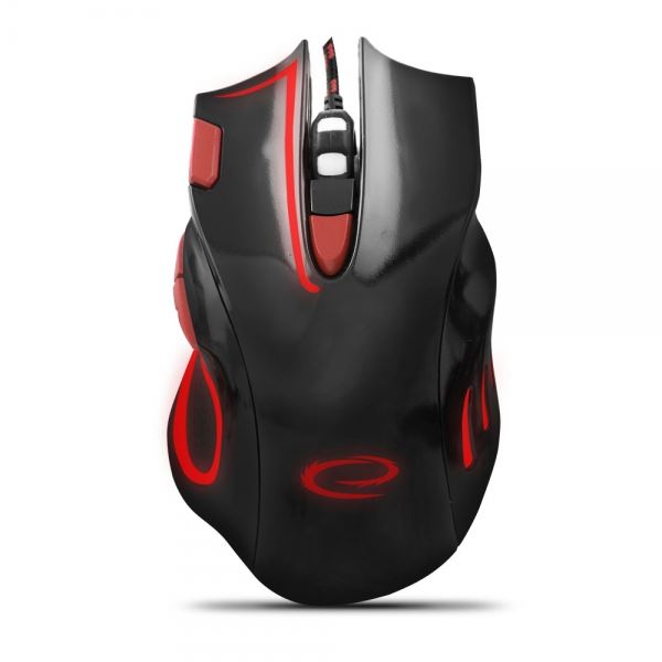 Esperanza MX401 HAWK optikai egér fekete-piros USB (EGM401KR) Esperanza MX401 HAWK optikai egér fekete-piros USB (EGM401KR)
