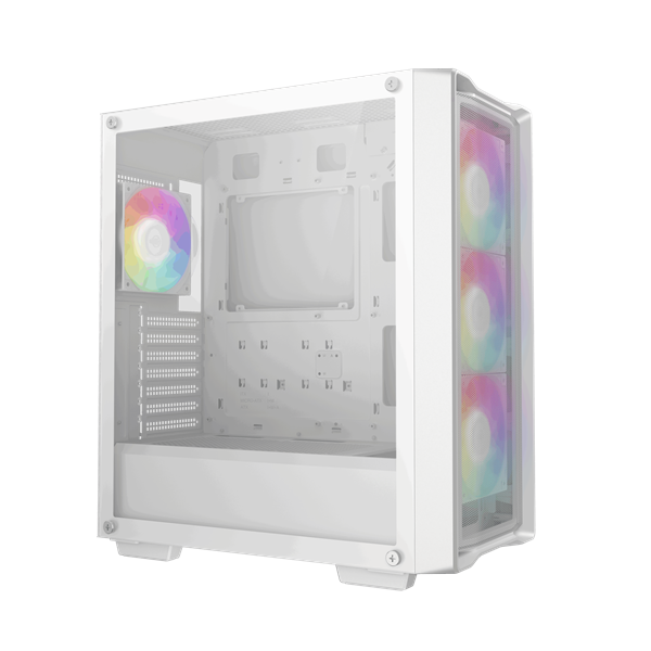 DeepCool CC560 MESH WH V2  ablakos  4x12cm A-RGB ventilátor ATX  Számítógépház fehér 