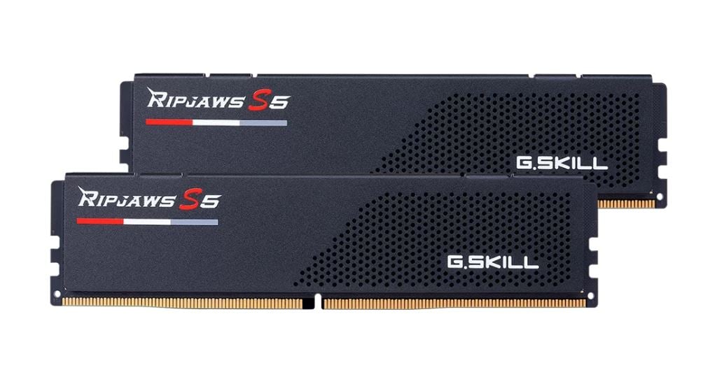64GB 6000MHz DDR5 RAM G.Skill Ripjaws S5 CL32 (2x32GB) (F5-6000J3238G32GX2-RS5K) 64GB 6000MHz DDR5 RAM G.Skill Ripjaws S5 CL32 (2x32GB) (F5-6000J3238G32GX2-RS5K)
