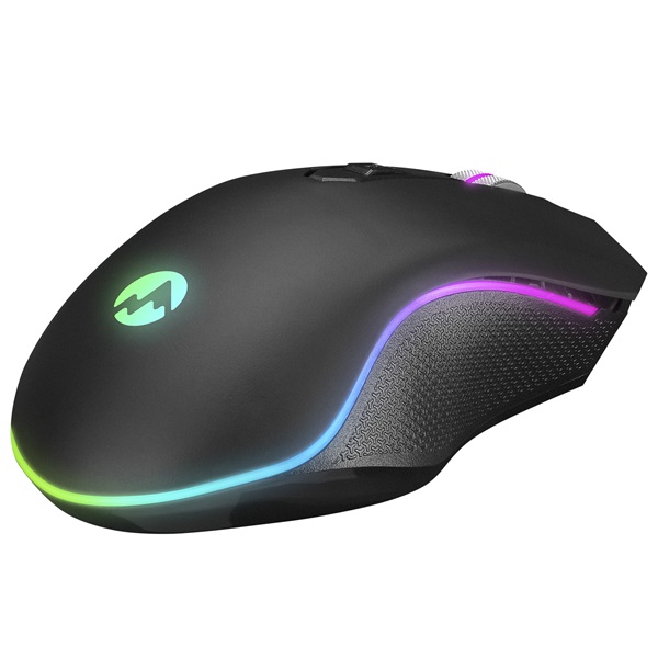 Everest  SM-F09 TITANIO   optikai RGB LED  Gamer Egér Fekete 