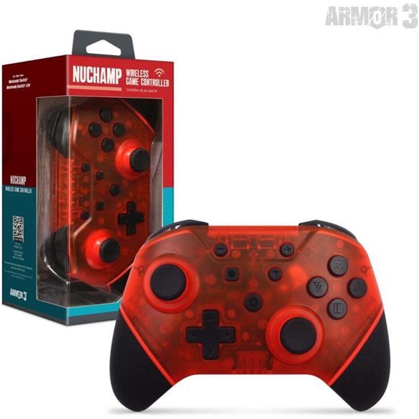 ARMOR3 NUCHAMP Nintendo Switch Kiegészítő Vezeték nélküli kontroller Piros