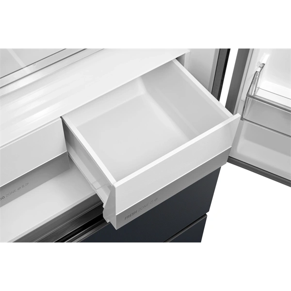 Midea MDRF600BIE70 Hűtő:276L Fagyasztó:159L No frost négyajtós hűtőszekrény Inox