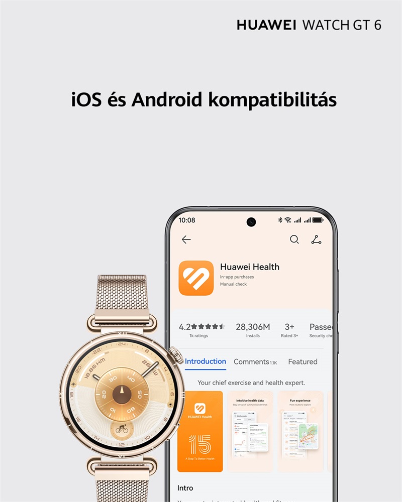 Huawei Watch GT6 41mm Okosóra  Lila