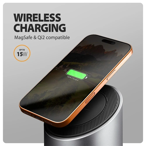 Axagon HMC-WL9 USB-C 10 Gbps 9in1 hub vezeték nélküli töltéssel