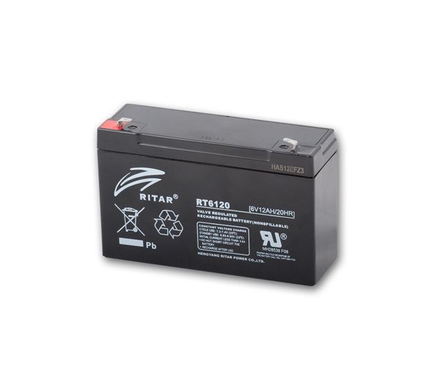 Ritar RT6120-F1 6V 12Ah zárt ólomakkumulátor